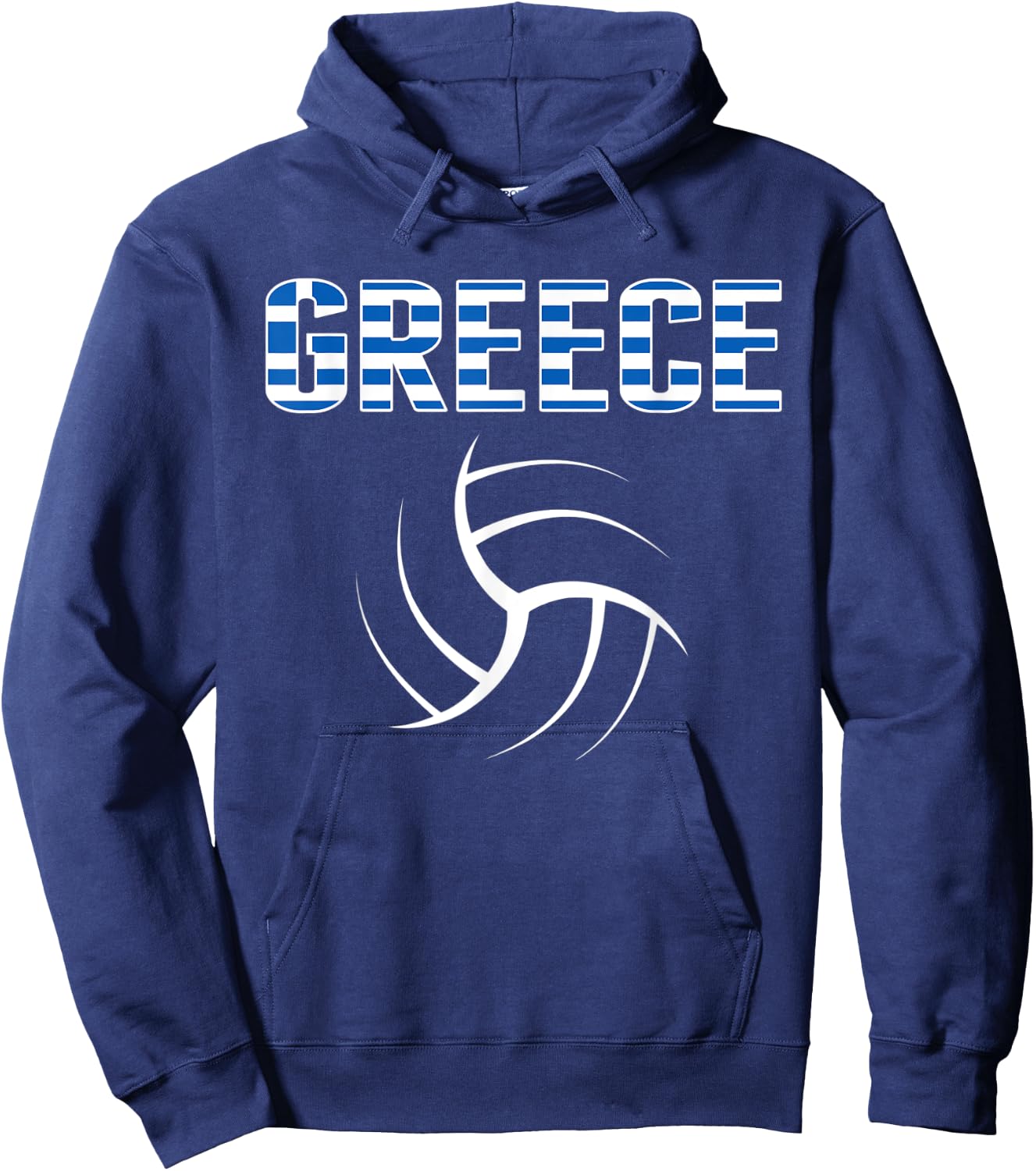 Greece Volleyball Lovers Jersey - Greek Flag Sport Fans Hoodie - Hoodie | Navy