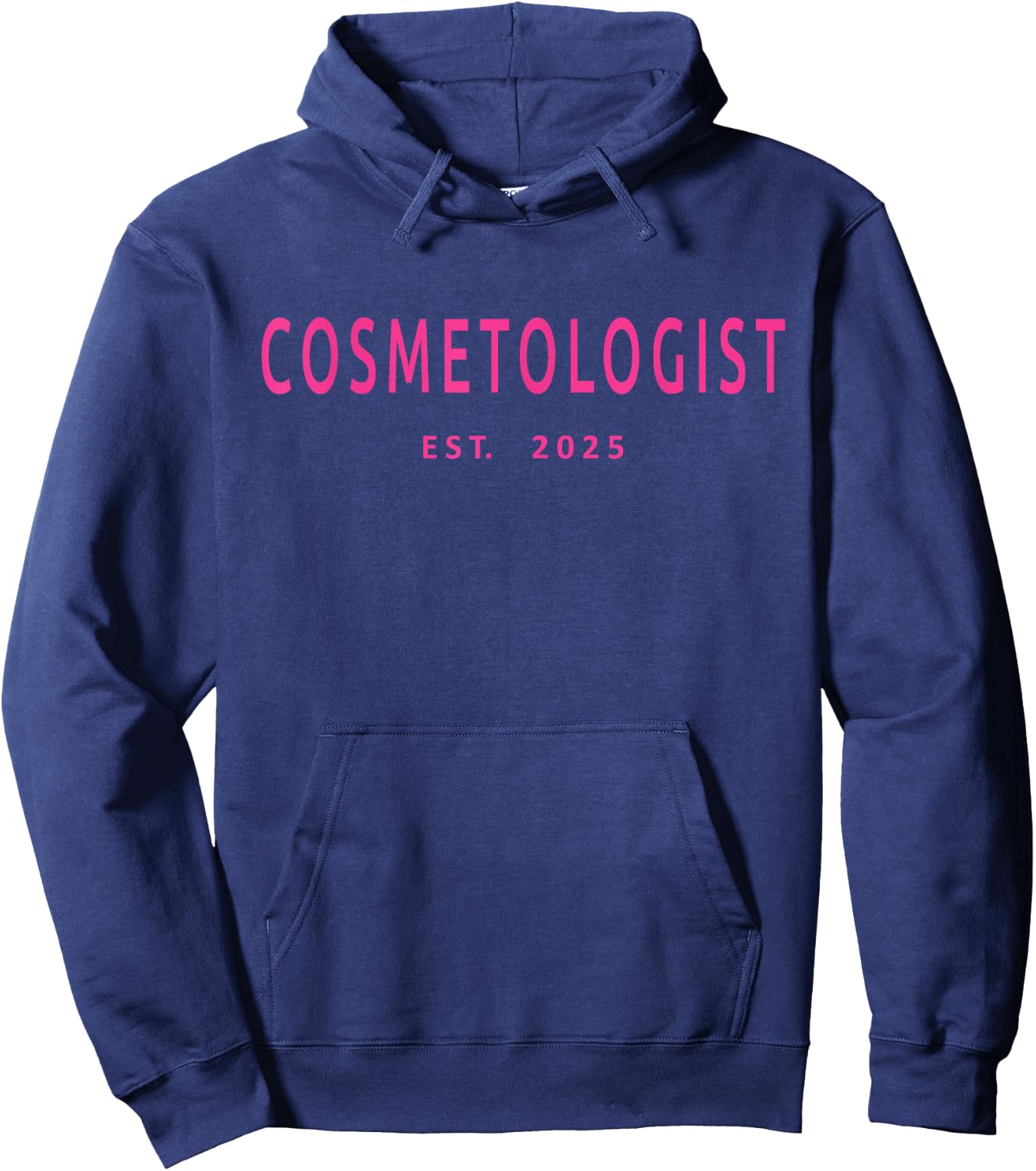 Cosmetologist Est. 2025 Beauty School Graduation Cosmetology Hoodie - Hoodie | Navy