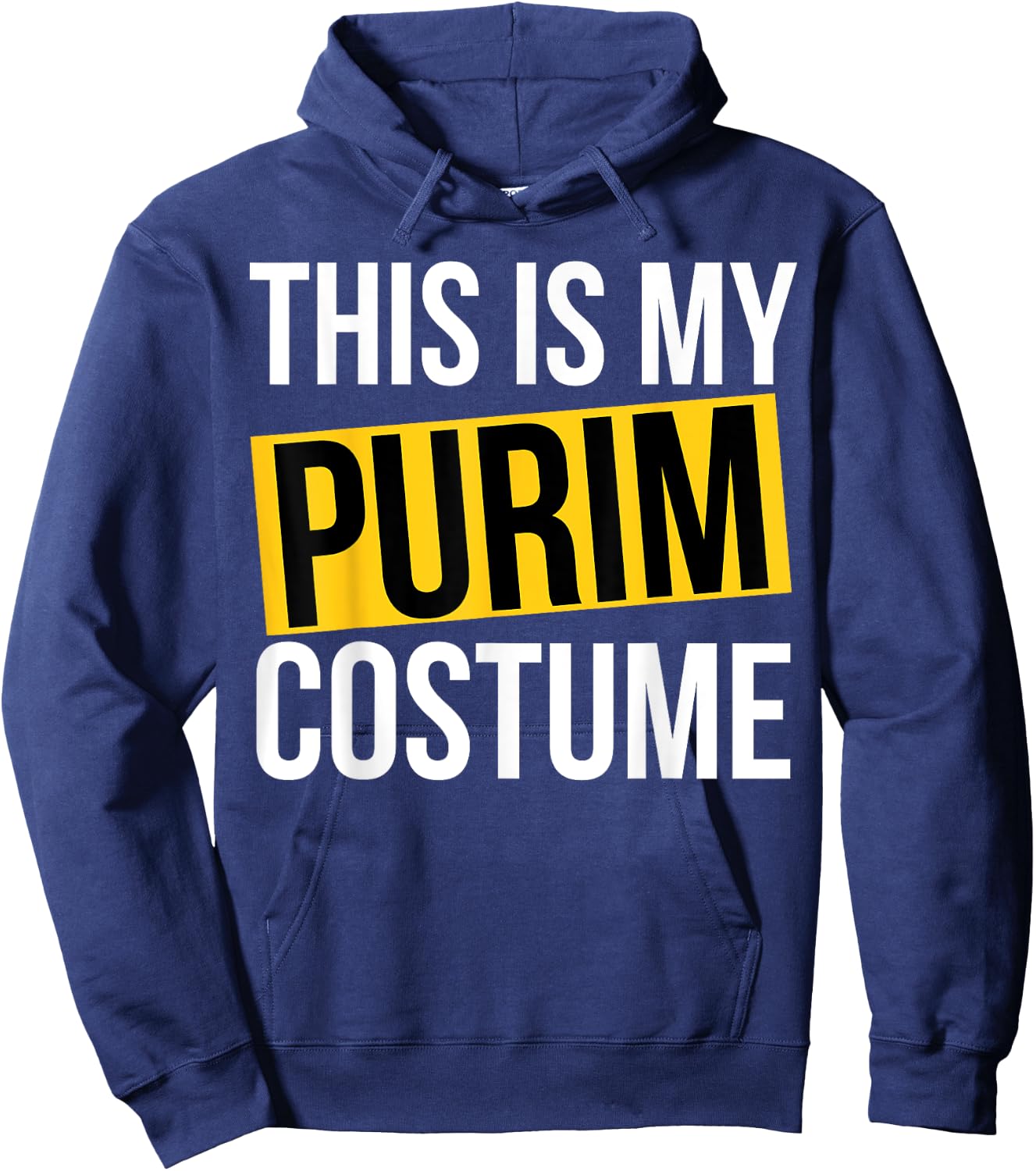 This is My Purim Costume Kids Men Women Jewish Purim Hoodie - Hoodie | Navy