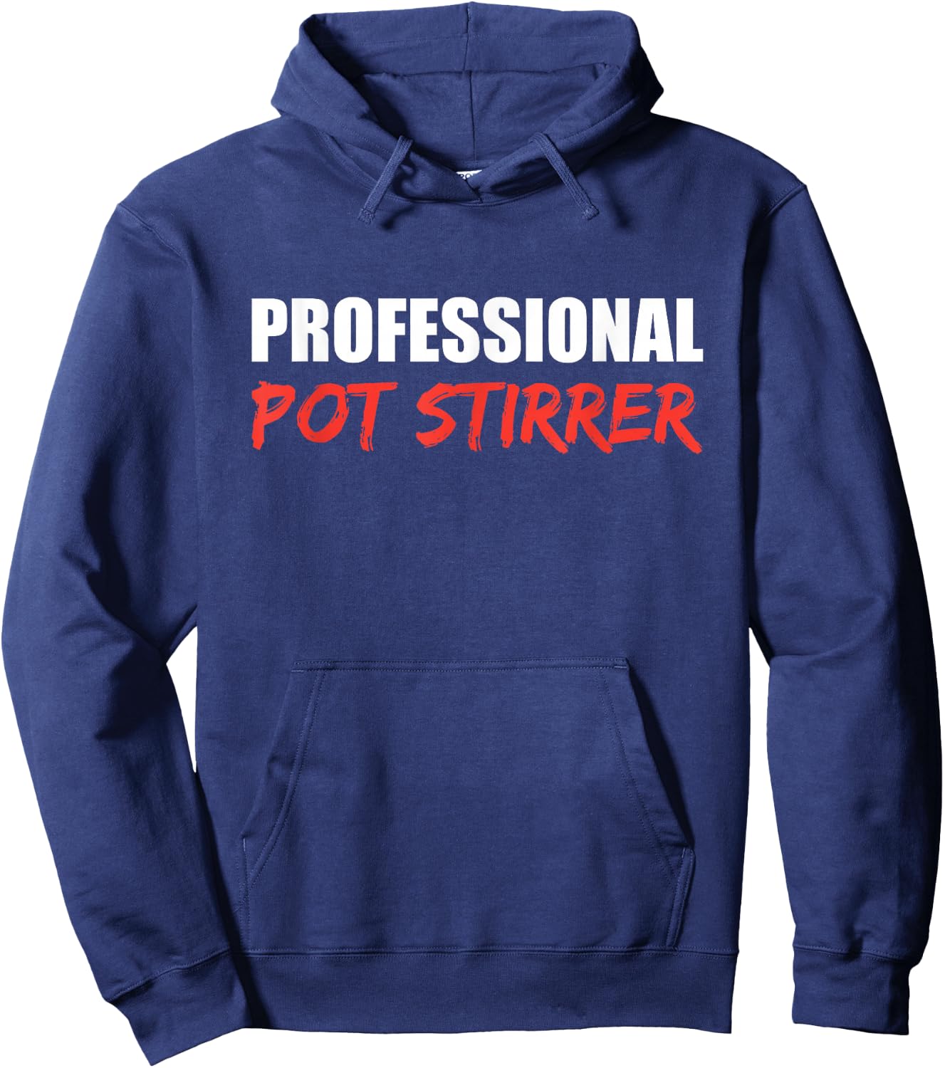 Chef Cook Culinary Professional Kitchen Cooking Professional Pot Stirrer - Black, Small, , Short Sleeve, Cotton Blend, Classic Fit, Mandarin Collar, Modern Professional, Imported Hoodie - Hoodie | Navy