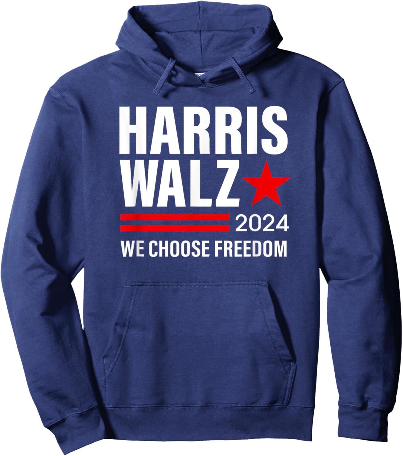 Harris Walz 2024 Kamala Harris Tim Waltz Election Women Hoodie - Hoodie | Navy