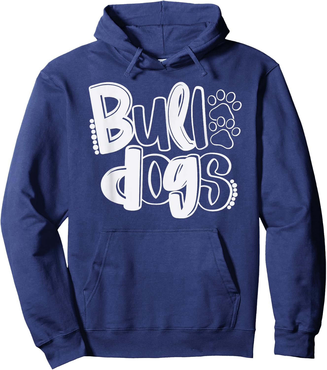 Funny Bulldog School Spirit Team Go Dawgs Back To School Hoodie - Hoodie | Navy
