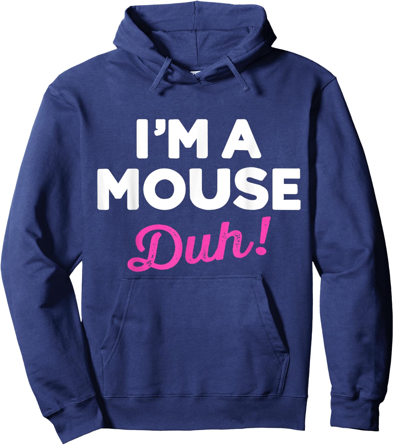 Funny Lazy Easy Im a Mouse Costume for DIY Halloween Party Hoodie - Hoodie | Navy