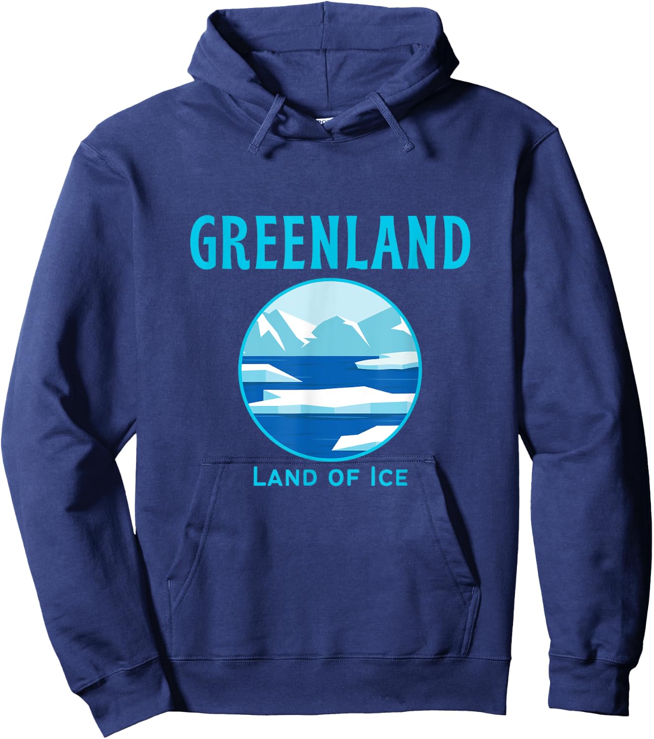 Greenland Travel Iceberg & Glacier: Nuuk Tops, & Gear Hoodie - Hoodie | Navy