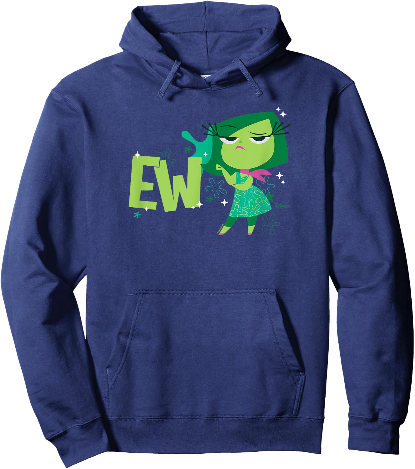 Inside Out 2 - Disgust Emotion Character EW Hoodie - Hoodie | Navy