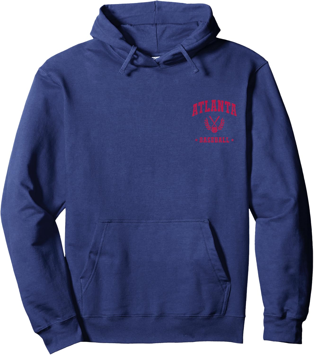 Atlanta Baseball Vintage Gameday Retro Baseball Lover Hoodie - Hoodie | Navy