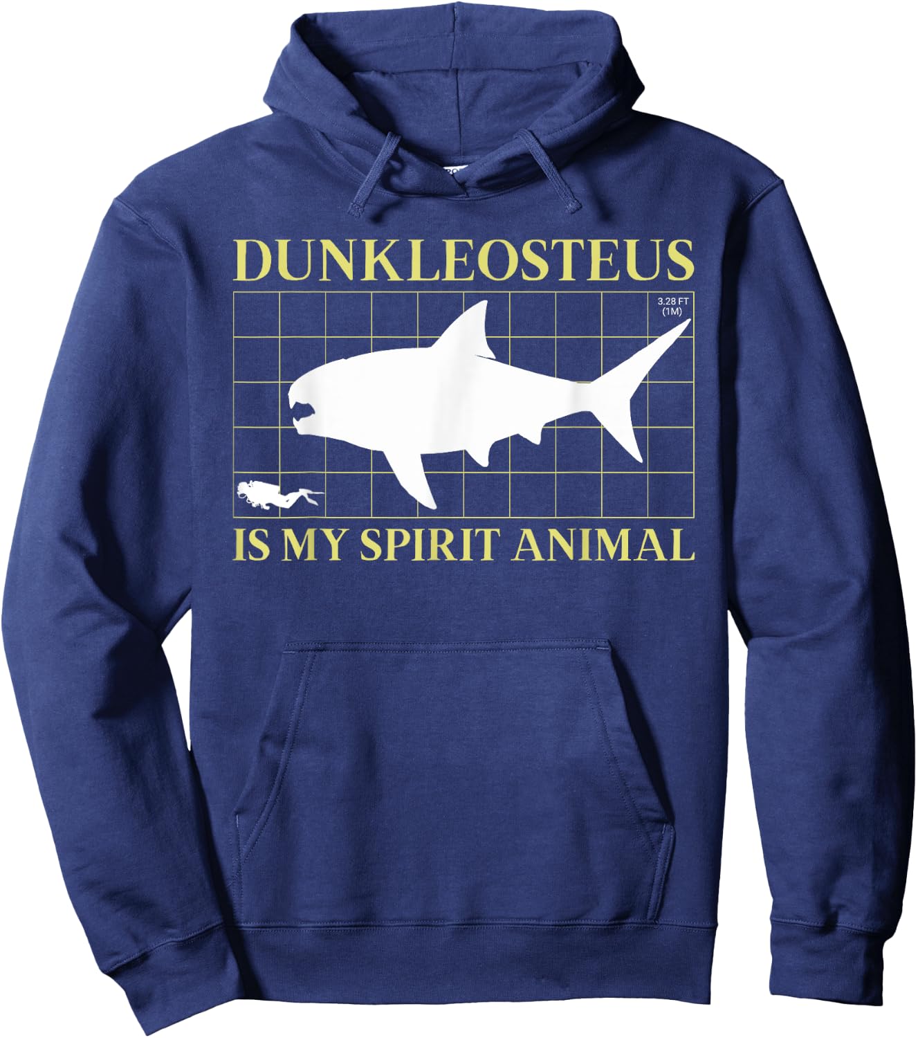 Dunkleosteus Is My Spirit Animal Devonian Sea Monster Hoodie - Hoodie | Navy