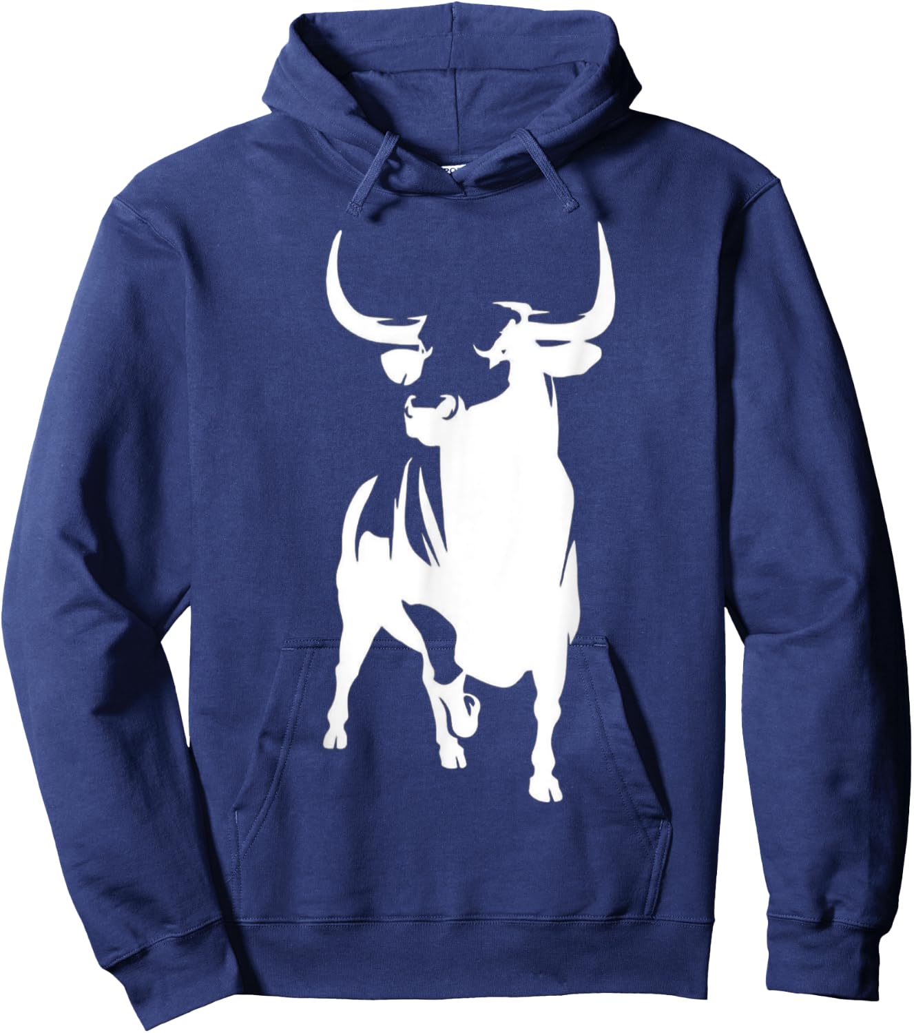 Angry Raging Bull - Majestic & Bodacious Bull Riding Hoodie - Hoodie | Navy
