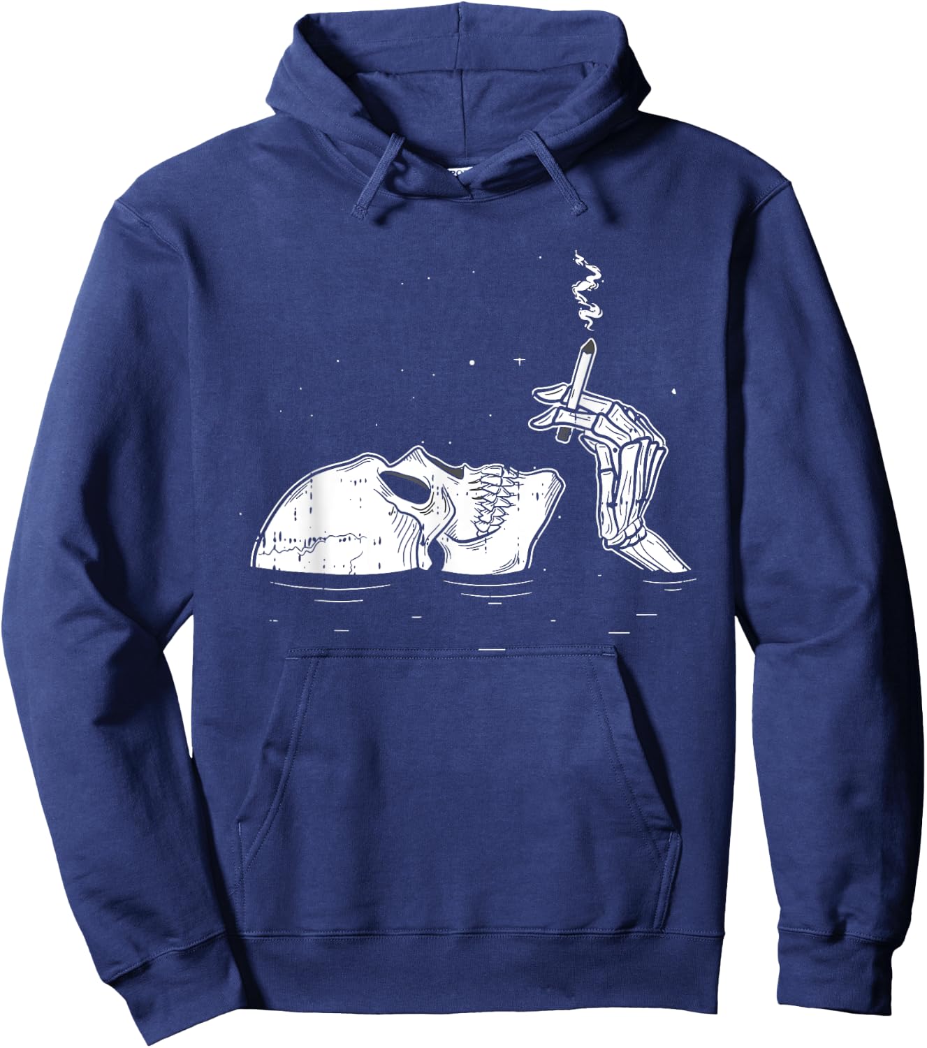 Skeleton Drowning Halloween Spooky Bones Skull Gothic Goth Hoodie - Hoodie | Navy