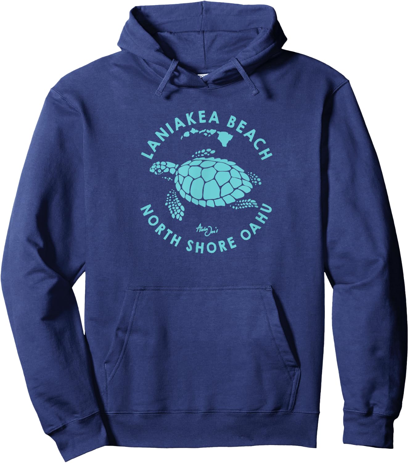 Hawaii Honu Sea Turtle Laniakea Beach North Shore Oahu Women Kids Hoodie - Hoodie | Navy