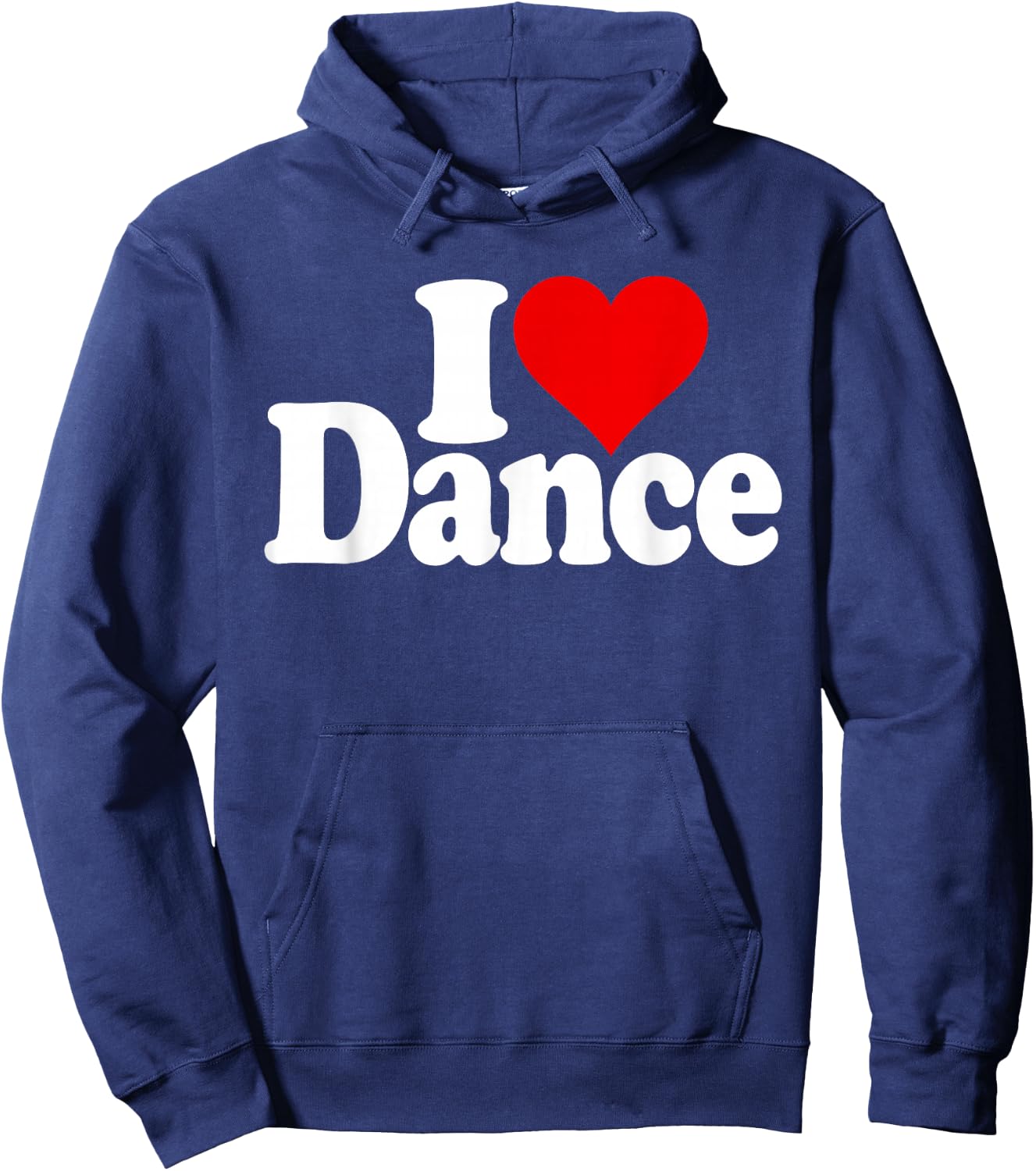 I Love Heart Dance Dancing Hoodie - Hoodie | Navy