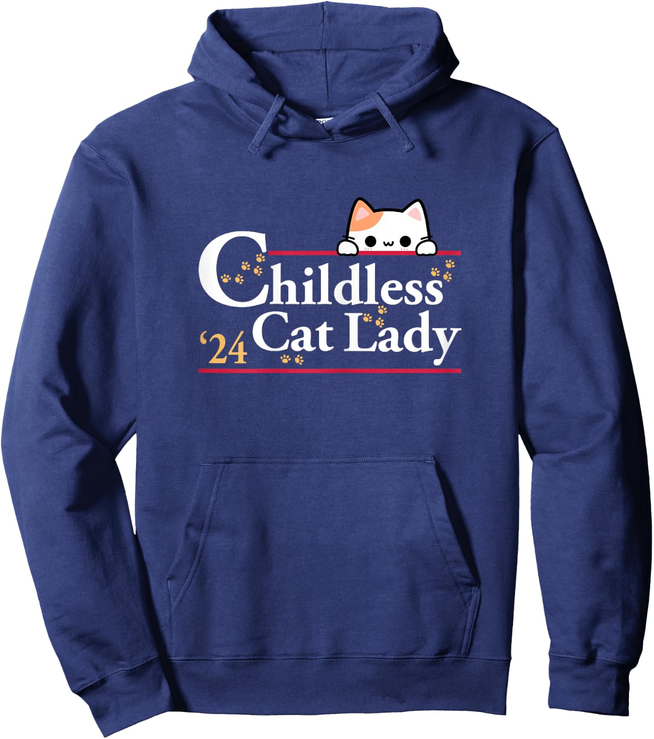 2024 Childless Cat Lady Hoodie - Hoodie | Navy