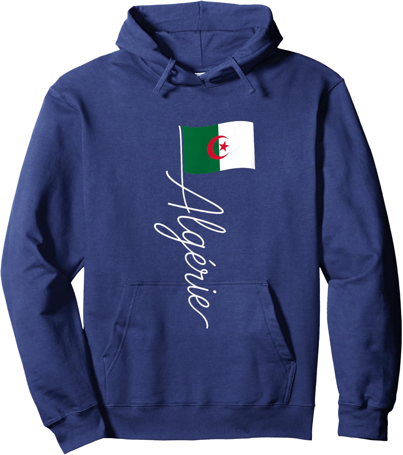 Algérie Signature Flag Pole – French Algeria Souvenir Hoodie - Hoodie | Navy