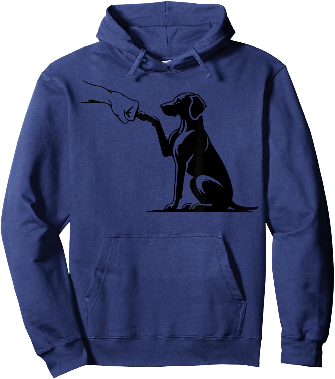 cute vizsla Dog with hand, vizsla mom Hoodie - Hoodie | Navy