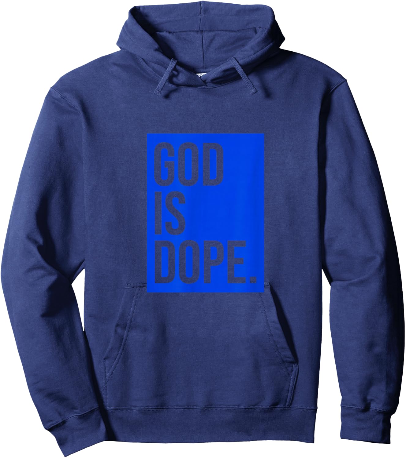 God Is Dope | Blue Hoodie - Hoodie | Navy