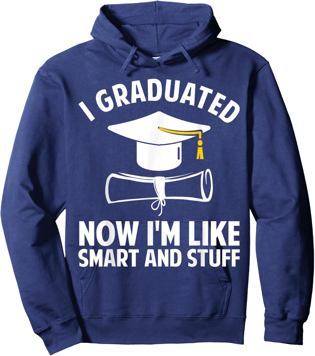 Funny Graduation Art Women Masters Degree Graduate Hoodie - Hoodie | Navy