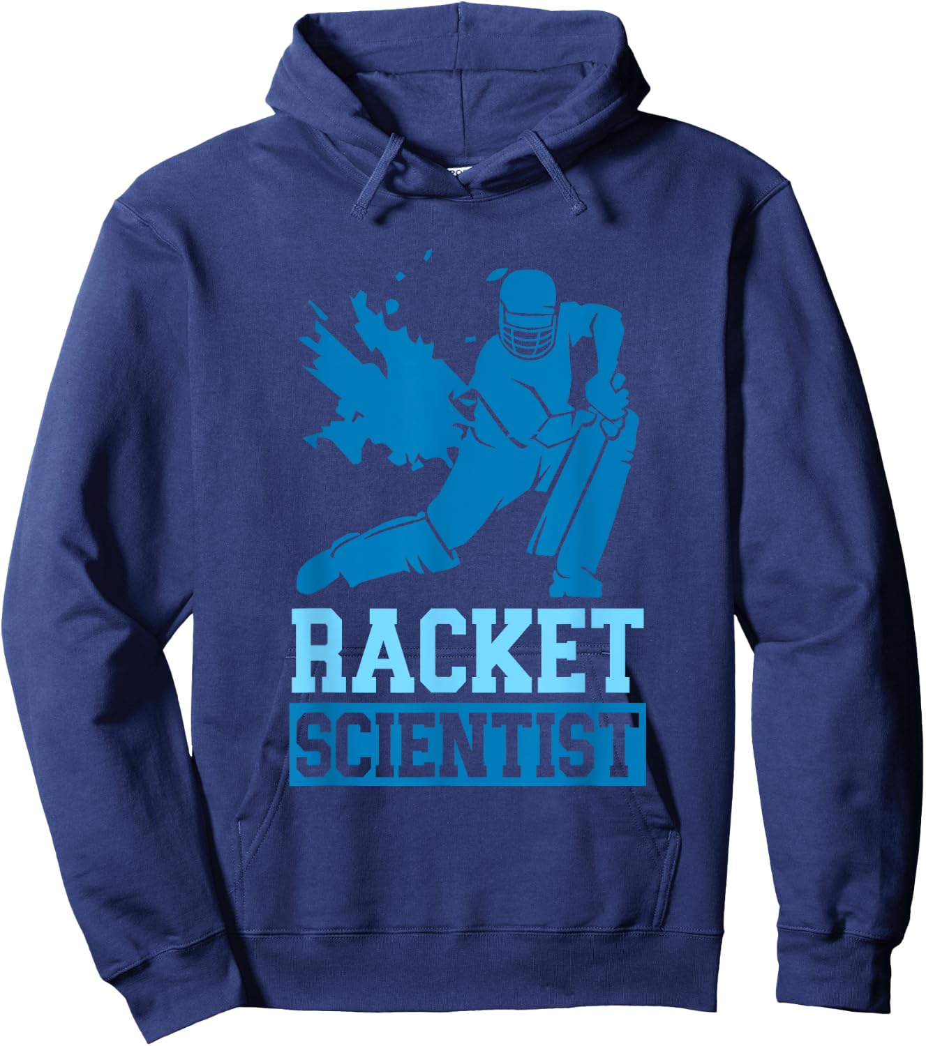 Cricket Sports Cricket Player Racket Scientist Hoodie - Hoodie | Navy