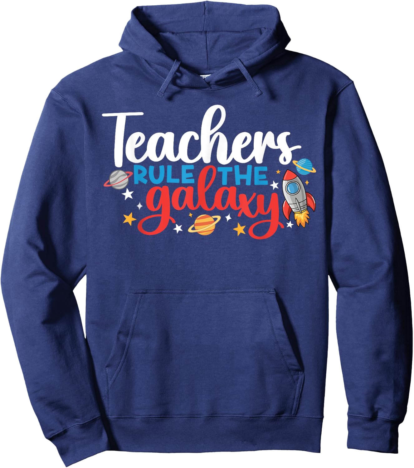Space Lover Teacher Life Back To School Space Rocket Hoodie - Hoodie | Navy