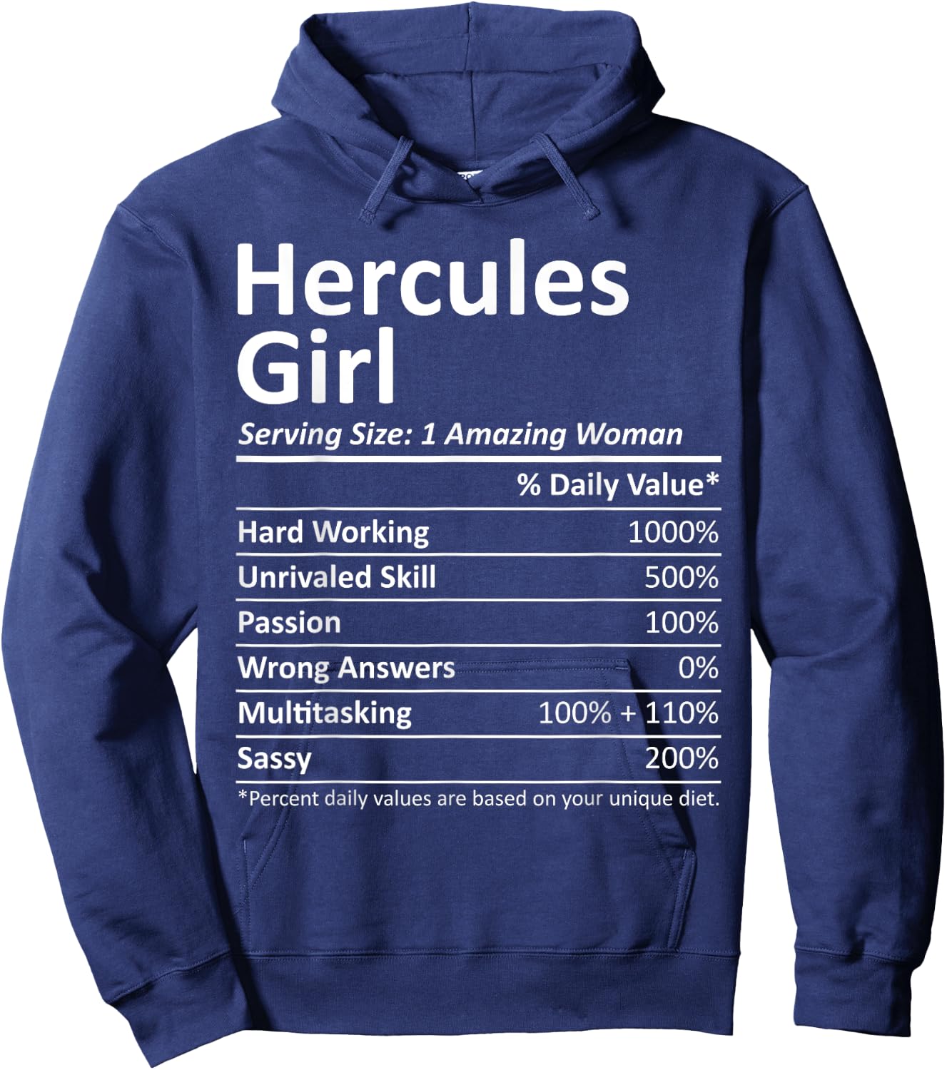 HERCULES GIRL CA CALIFORNIA Funny City Home Roots USA Gift Hoodie - Hoodie | Navy