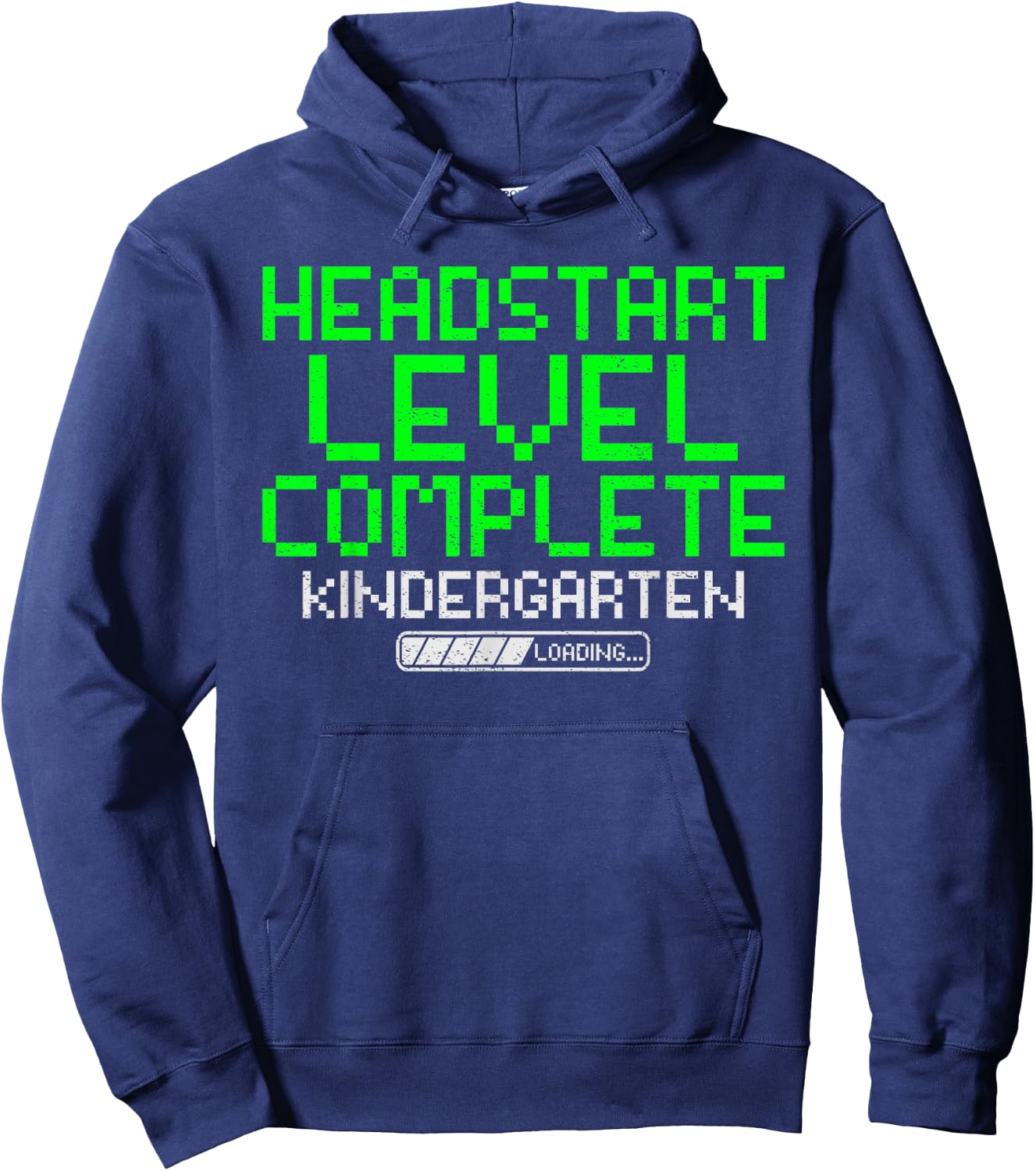 Head Start Level Complete Kindergarten Graduation Gaming Boy Hoodie - Hoodie | Navy