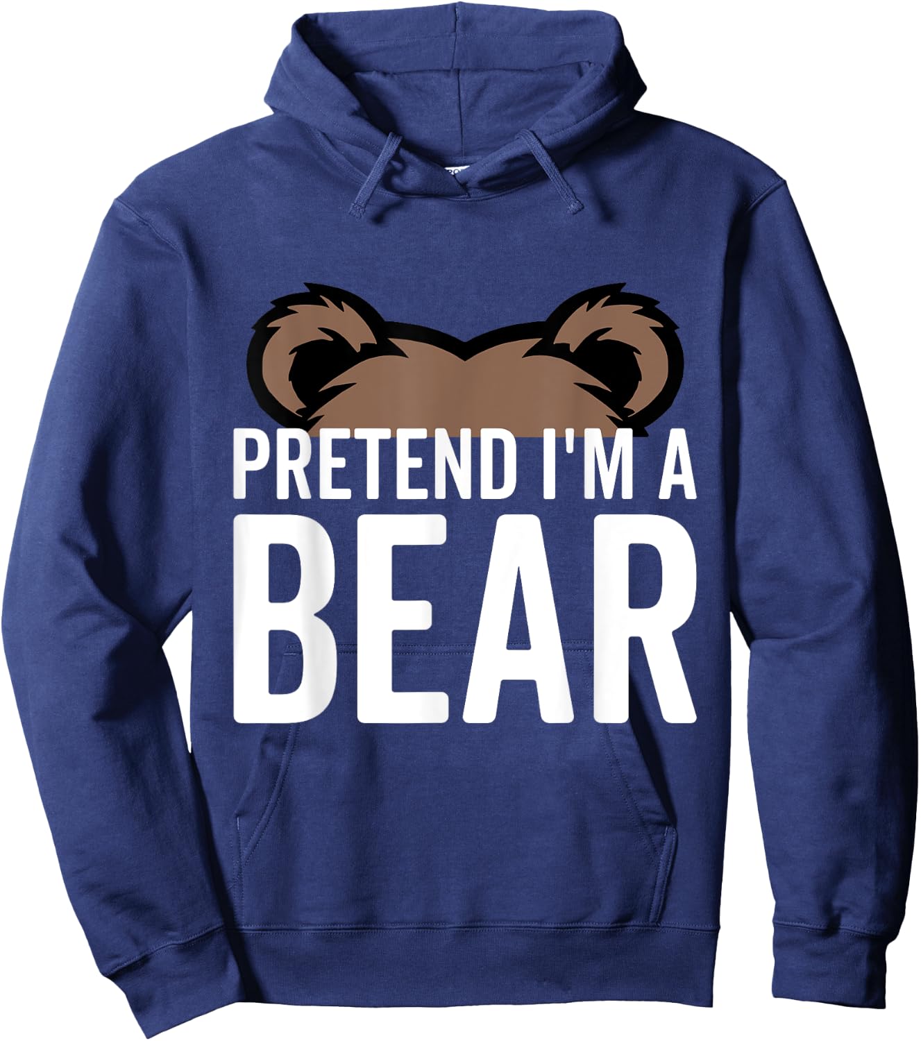 Pretend I'm A Bear Lazy Halloween Costume Halloween party Hoodie - Hoodie | Navy