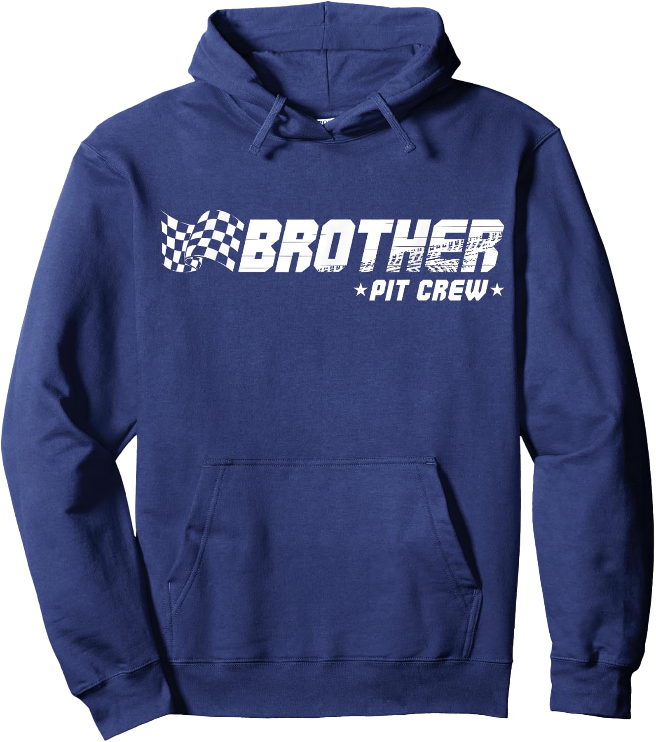 Brother Pit Crew Race Car Birthday Family Racing Hoodie - Hoodie | Navy