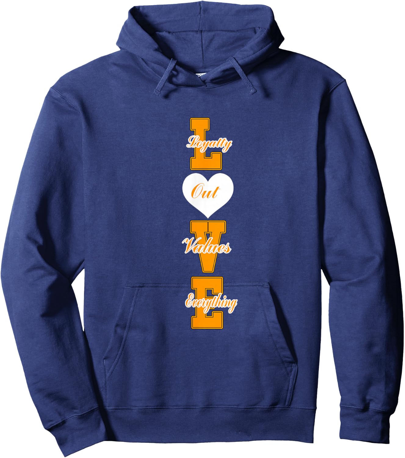 Orange Loyalty > Everything Orange Graphic Hoodie - Hoodie | Navy