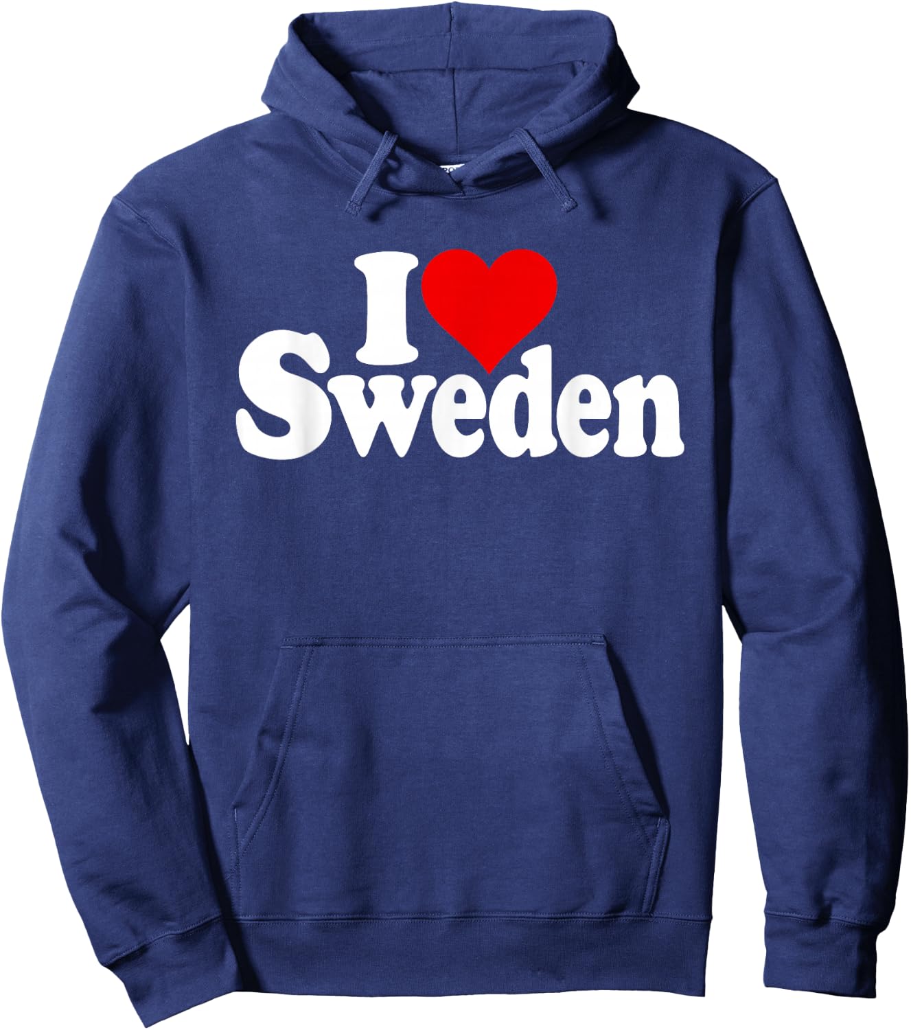 I Love Heart Sweden Sverige Swedish Culture Hoodie - Hoodie | Navy