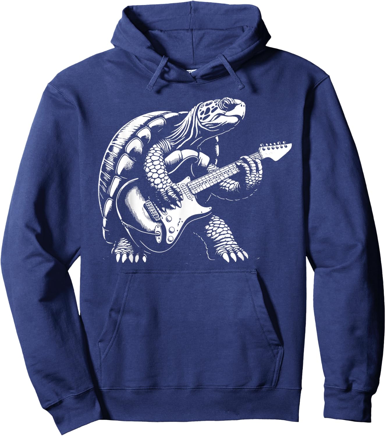 Bassist Turtle Playing Bass Guitar Shirt Men Playing Guitar Hoodie - Hoodie | Navy