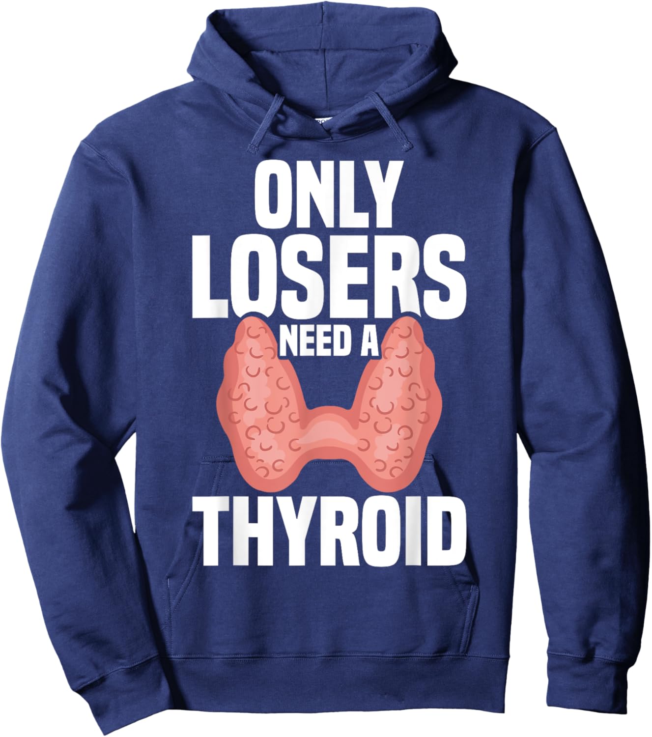Thyroid Removal Repair Recovery Items Thyroid Surgery Hoodie - Hoodie | Navy