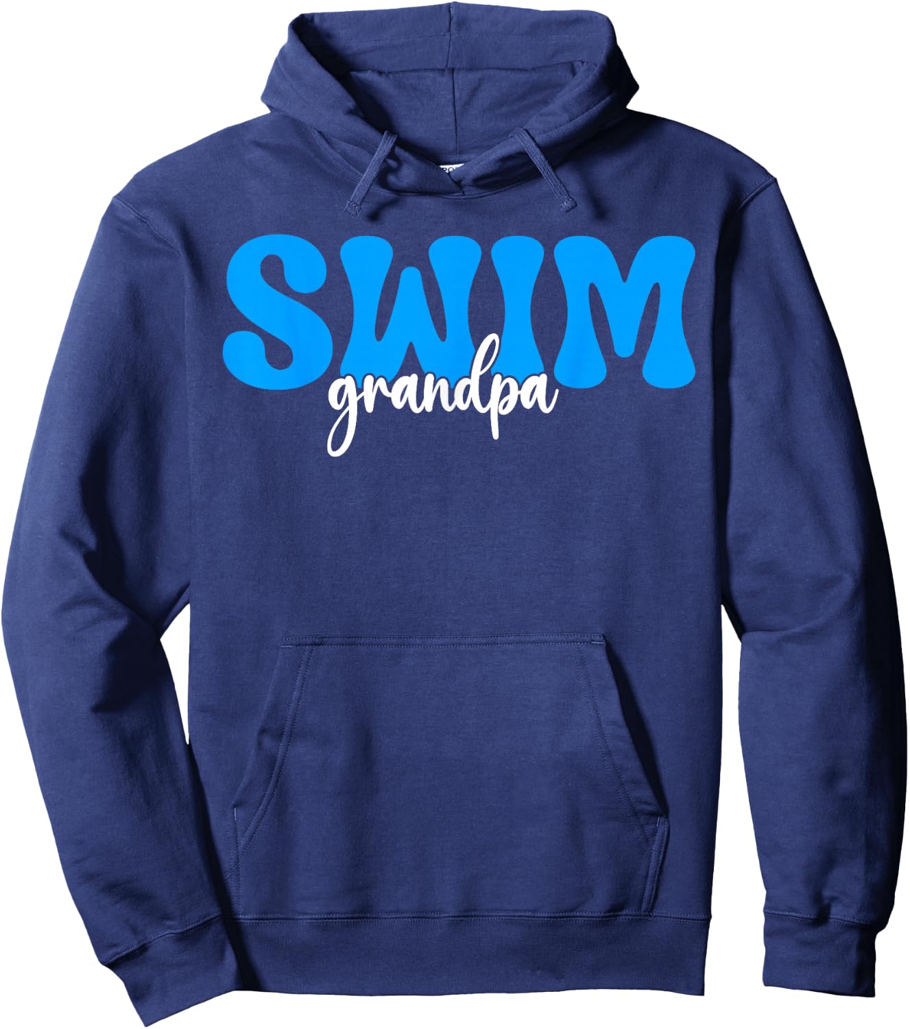 Swim Grandpa Swimmer Grandfather Swimming Grandpa Hoodie - Hoodie | Navy