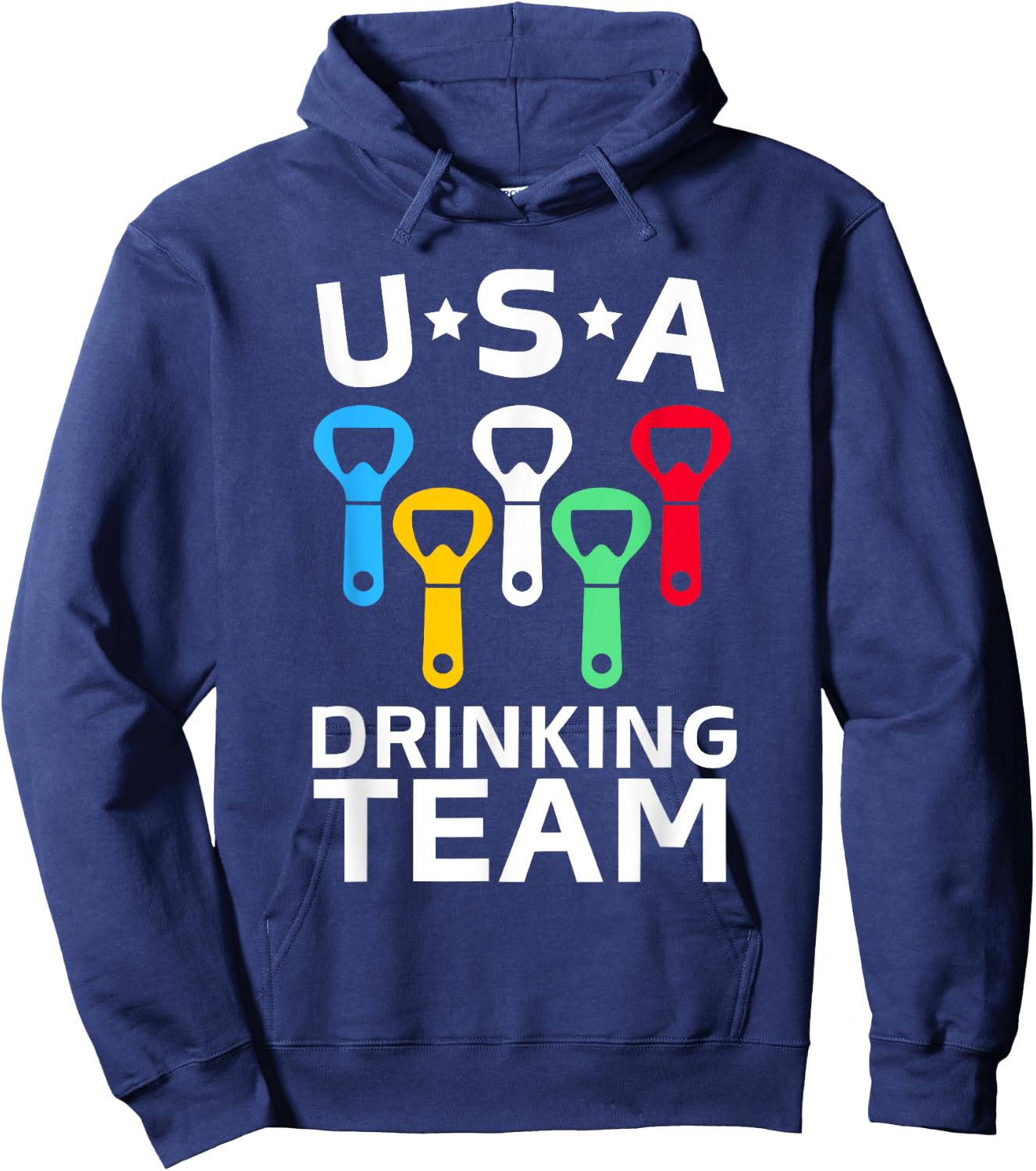 Funny USA Drinking Team Beer Party USA Drinking Team Hoodie - Hoodie | Navy