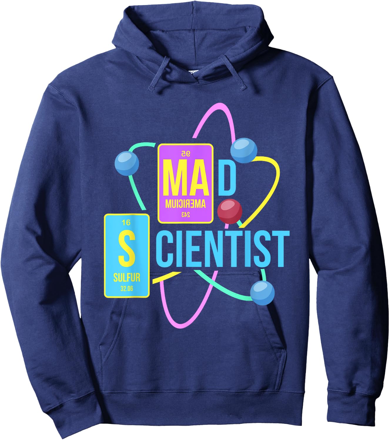 Mad Scientist T Shirt Science For Child Boys Girls Costume Hoodie - Hoodie | Navy