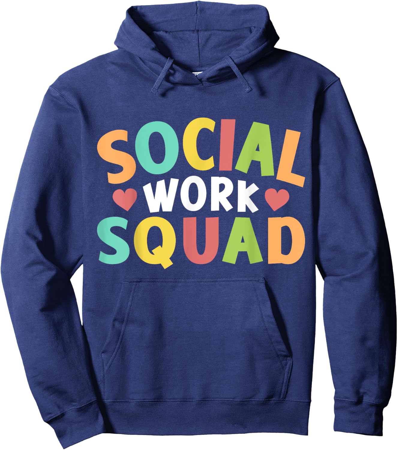 Social Work Squad Graduation Worker Job Social Hoodie - Hoodie | Navy