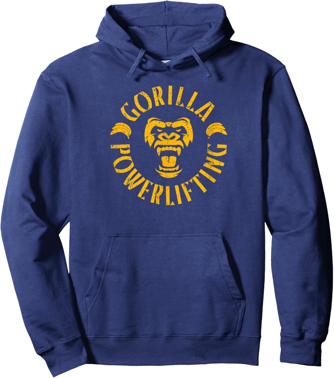 Gorilla Powerlifting Lift Heavy Double-sided Hoodie - Hoodie | Navy