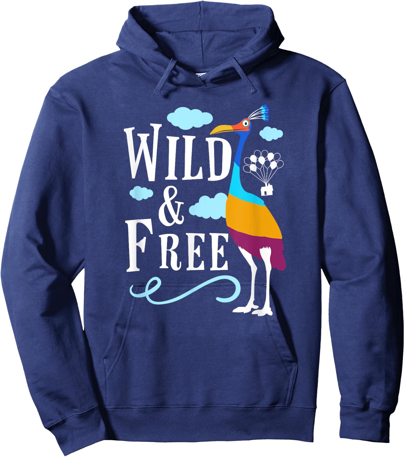Wild & Free Theme Kevin Giant South American Bird Hoodie - Hoodie | Navy