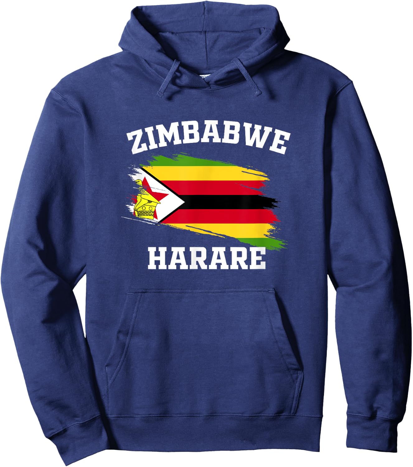 Zimbabwe Flag Harare Vacation Athletes Africa Souvenirs Hoodie - Hoodie | Navy