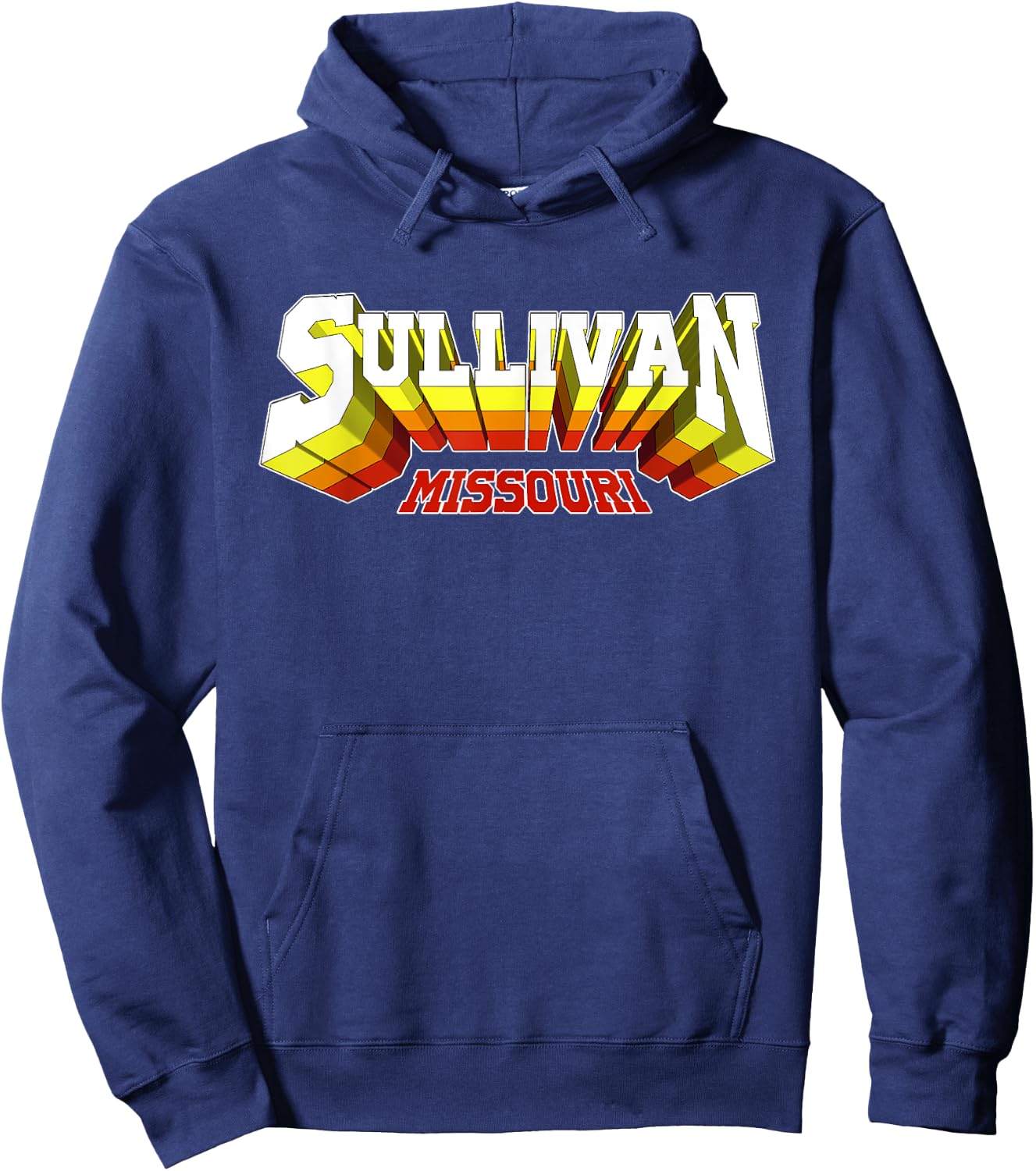 Retro Sullivan City Missouri Hoodie - Hoodie | Navy