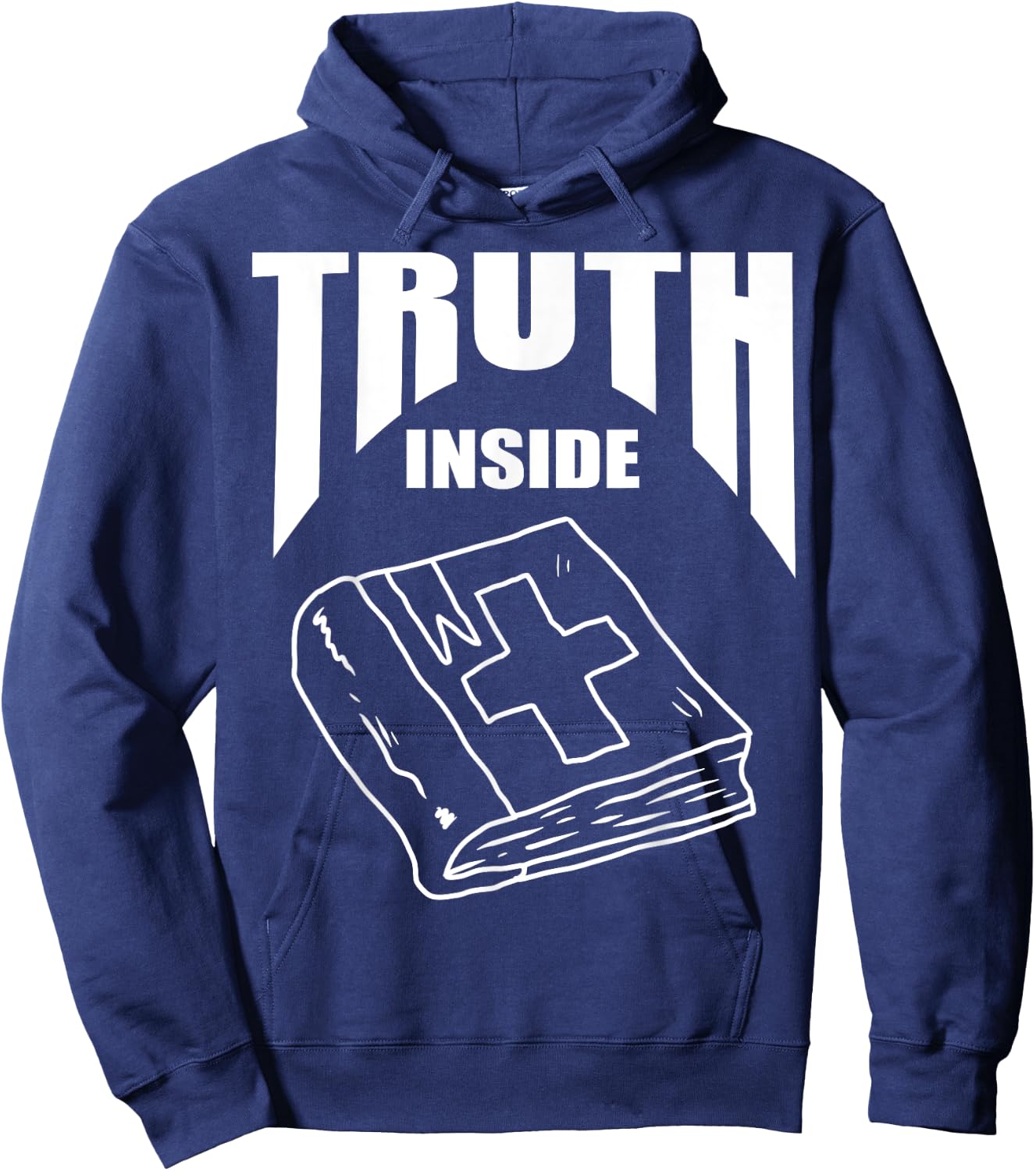 Bible God Jesus Christ Faith Christian Hoodie - Hoodie | Navy
