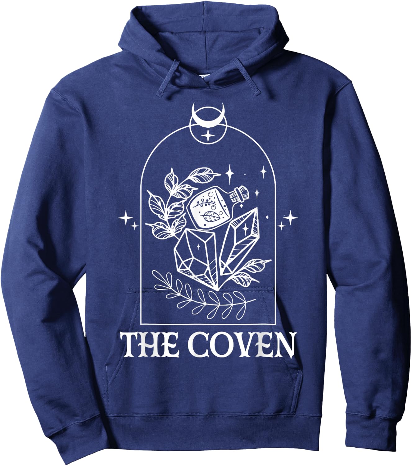The Coven Bride Witch Bachelorette Matching Gothic Halloween Hoodie - Hoodie | Navy