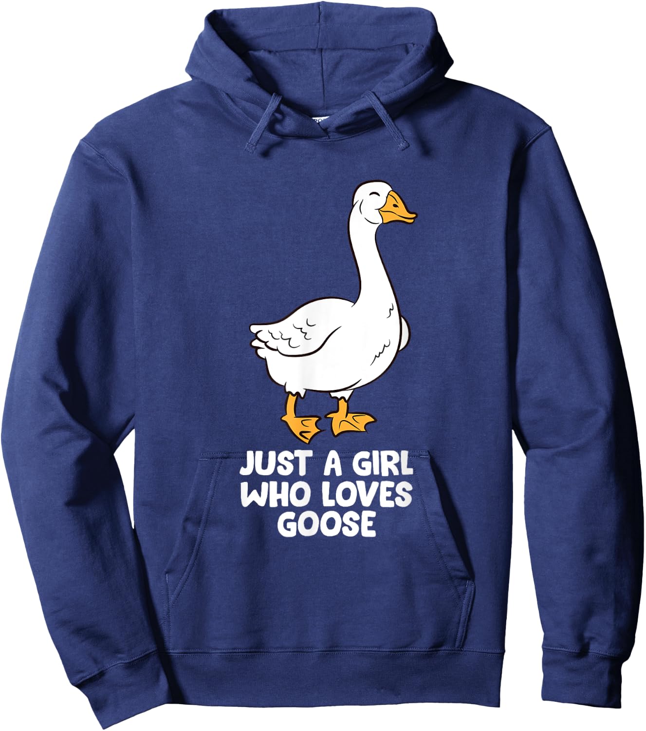 Just a Girl Who Loves Goose Cute Gooses Hoodie - Hoodie | Navy