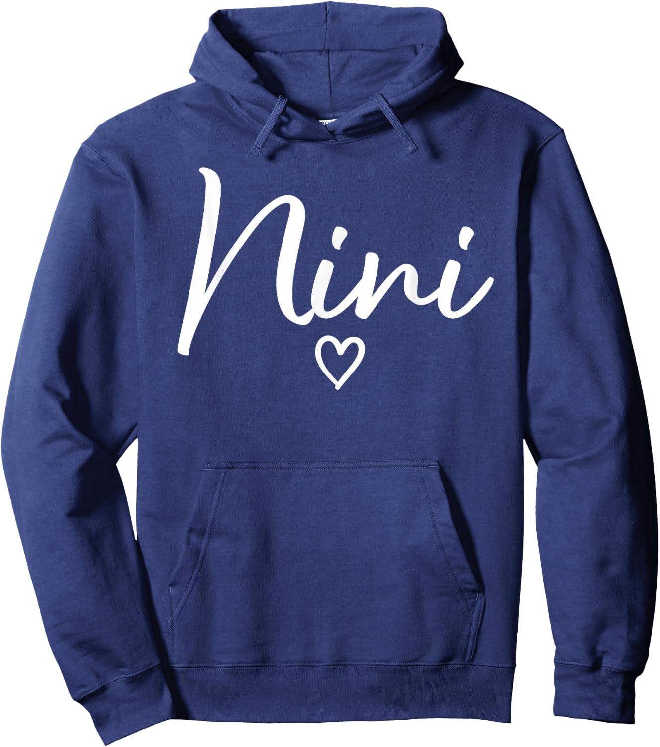 Nini Gifts Grandma Heart Mother's Day Nini Hoodie - Hoodie | Navy