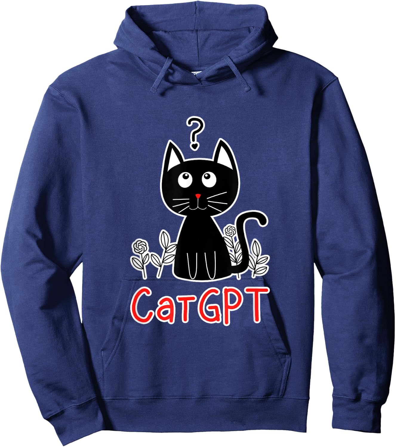 Funny Cat CatGPT ChatGPT Kitten Language Model AI Hoodie - Hoodie | Navy