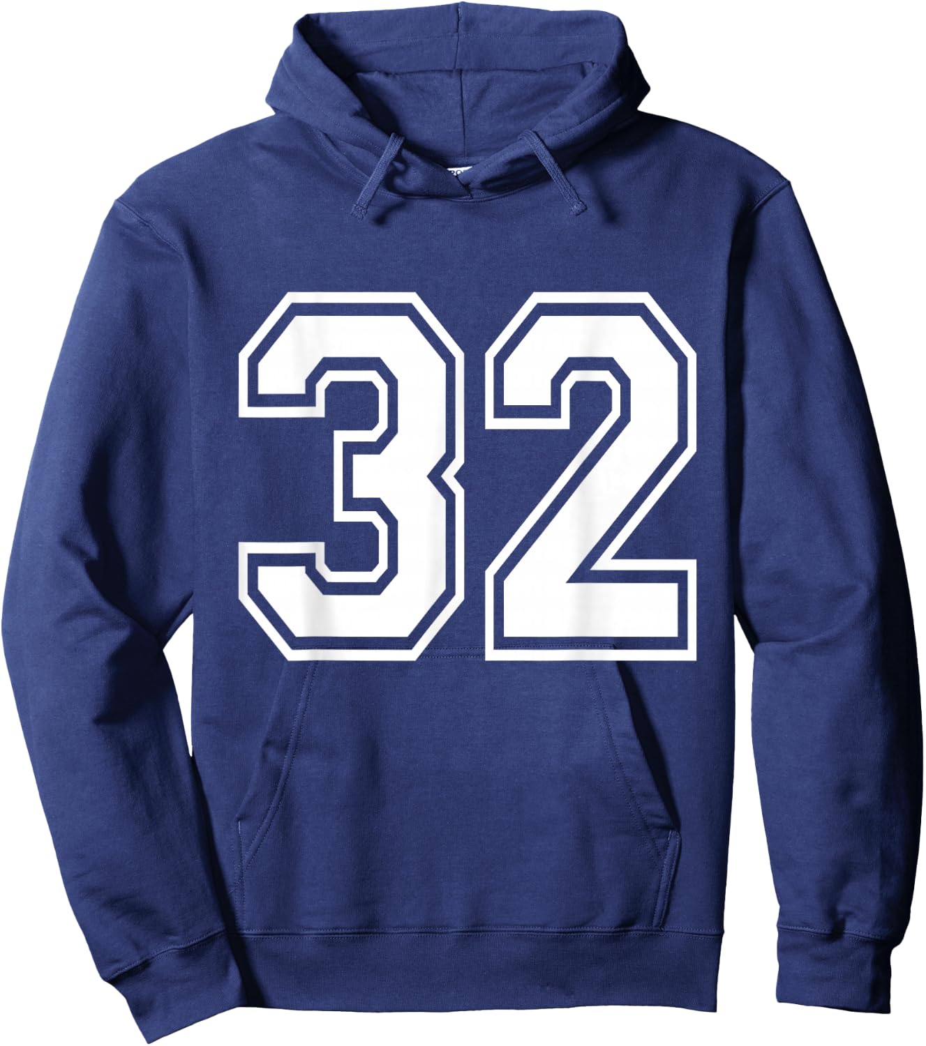 Number 32 Varsity Sports Team Jersey 32nd Birthday 32 Years Hoodie - Hoodie | Navy