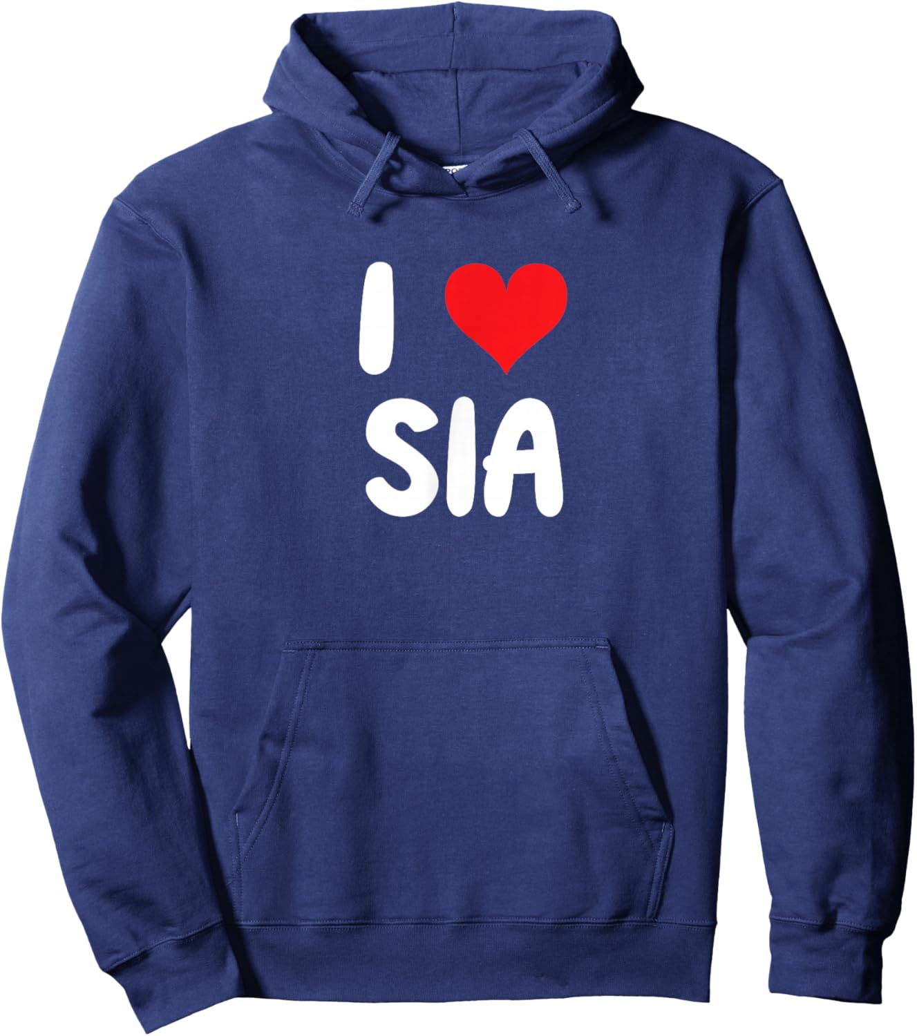 I Love Sia - Heart Hoodie - Hoodie | Navy