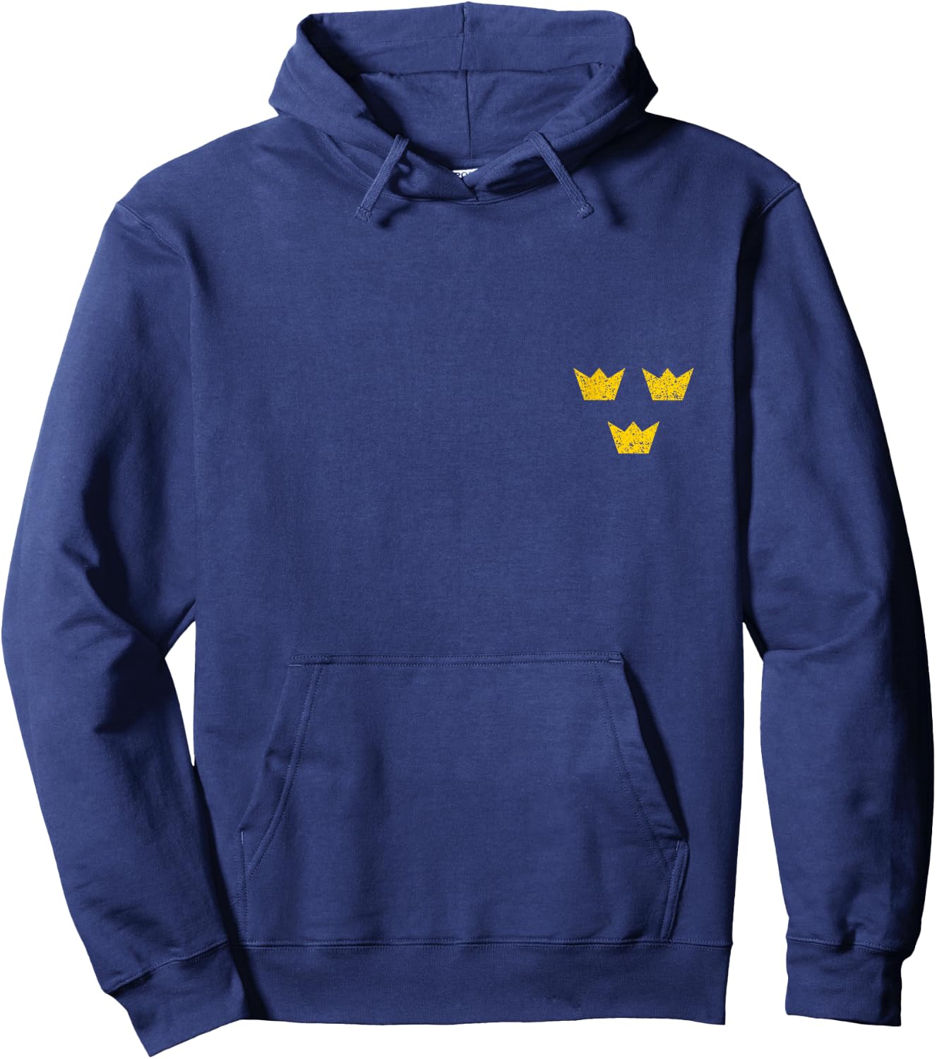 Sweden Crowns Swedish Flag Sverige Pride Vintage Souvenir Hoodie - Hoodie | Navy