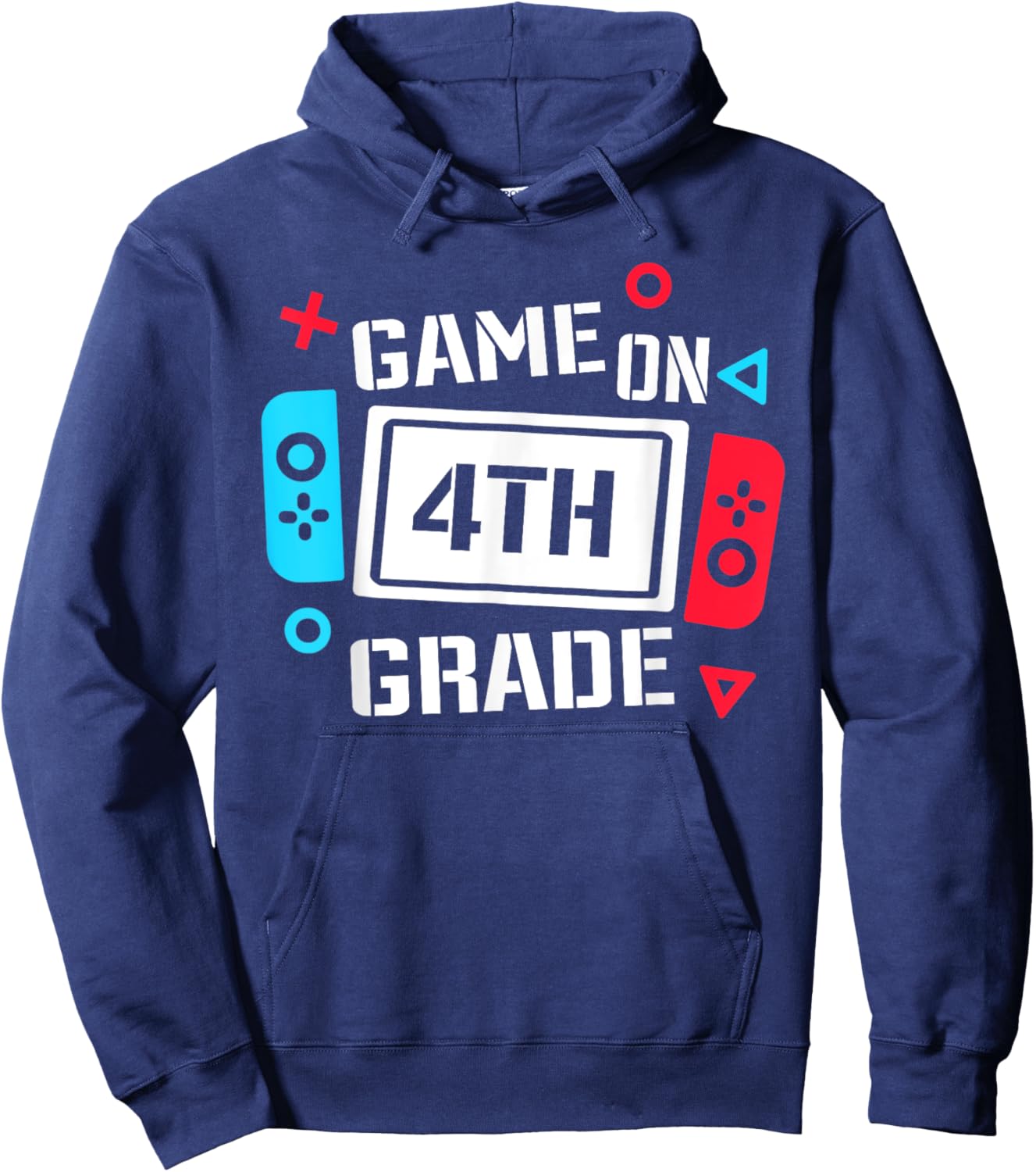 Game On 4th Grade Boys Kids Fourth Grade Back To School Hoodie - Hoodie | Navy