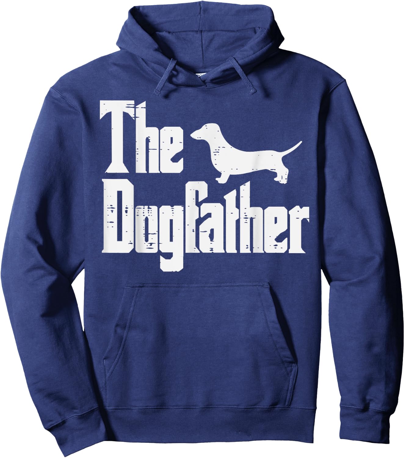 Fathers Day Dogfather Funny Fur Dad Daddy Papa Pet Dog Lover Men Hoodie - Hoodie | Navy