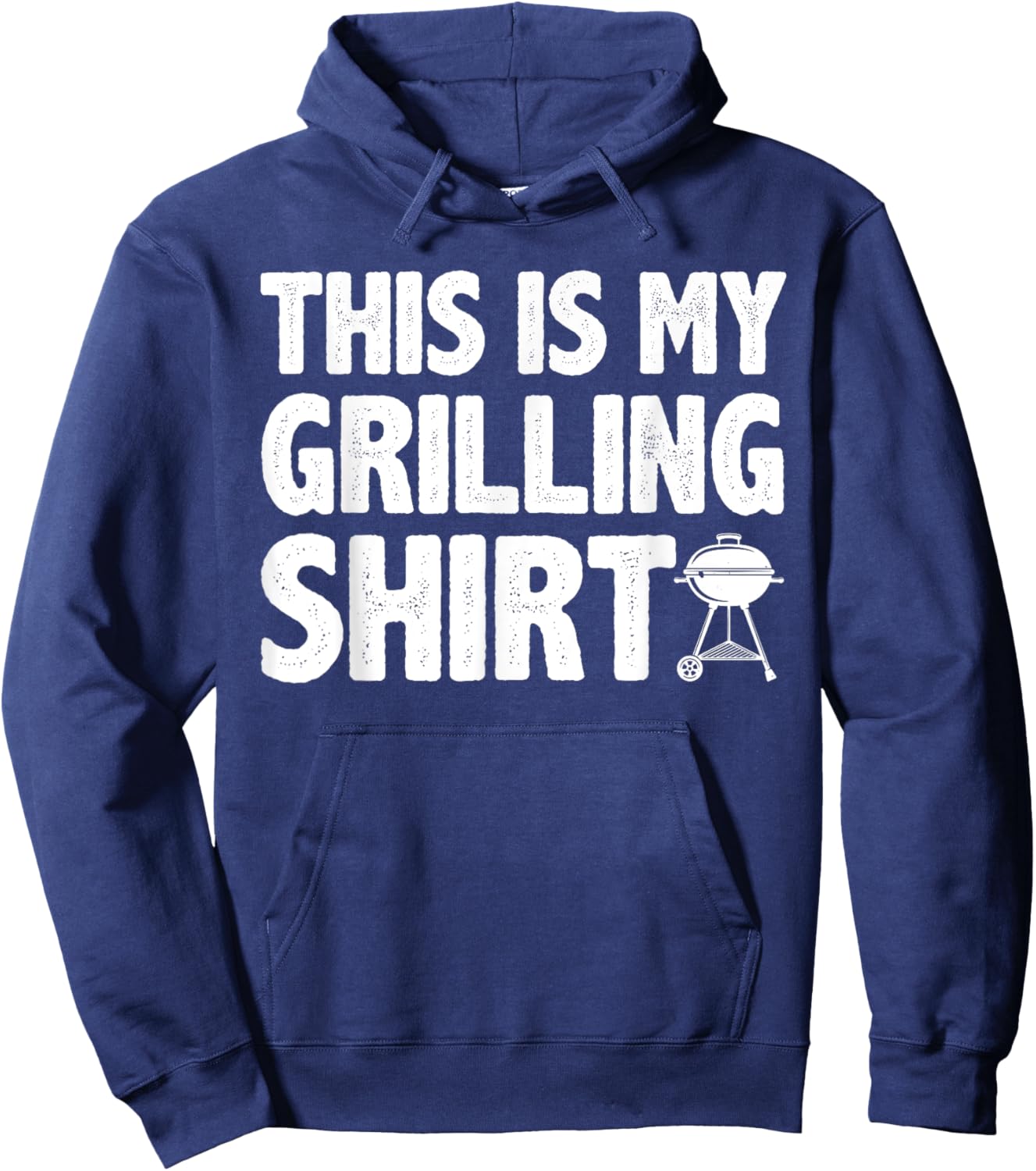 Funny Grilling Art Women Barbecue Meat Smoking BBQ Hoodie - Hoodie | Navy
