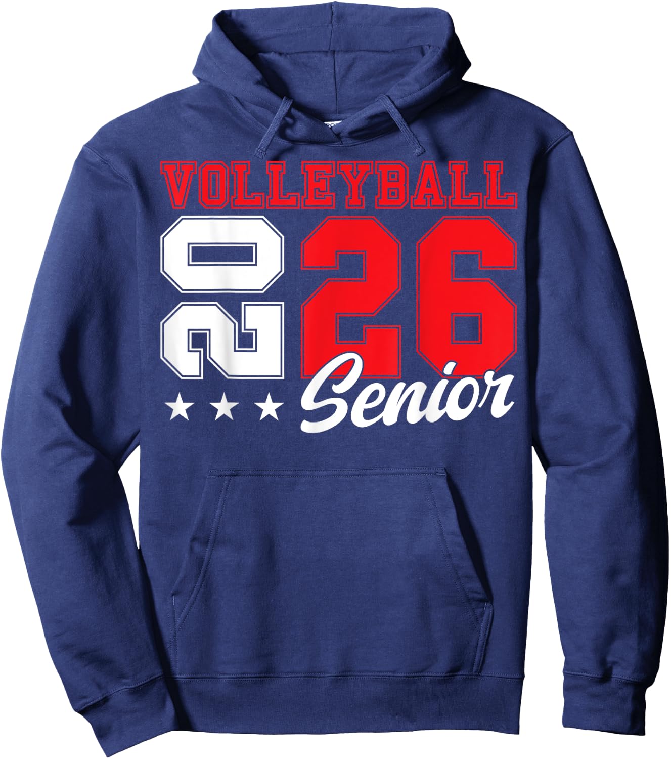 Volleyball Senior Night Volleyball Senior 2026 Graduation 11 Hoodie - Hoodie | Navy
